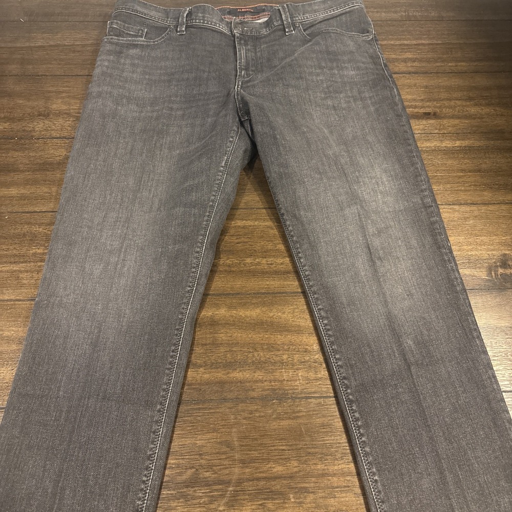 Alberto Jeans Pipe Regular Slim Fit Size‎ 38x28 Faded Black Excellent Condition - Picture 2 of 5